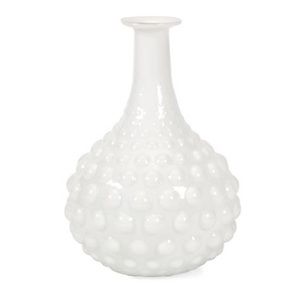 Vintage Simmons Milk Glass Hobnail Vase